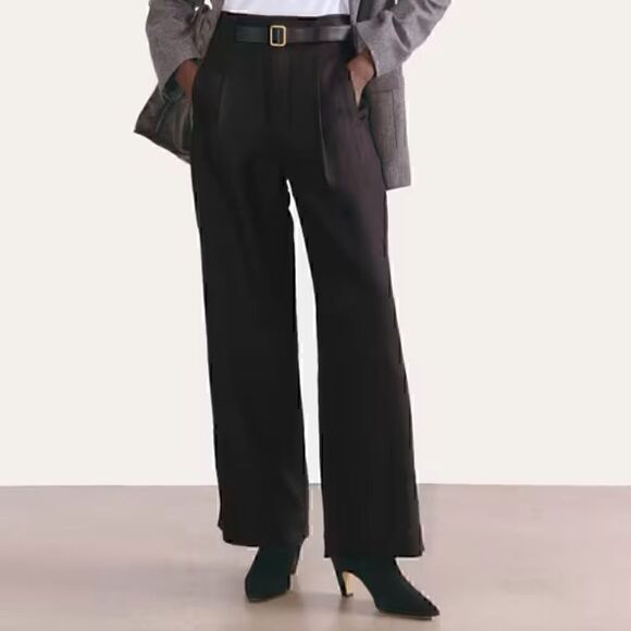 NEW Linen Drape Pant Black Size 8 - Picture 1 of 7